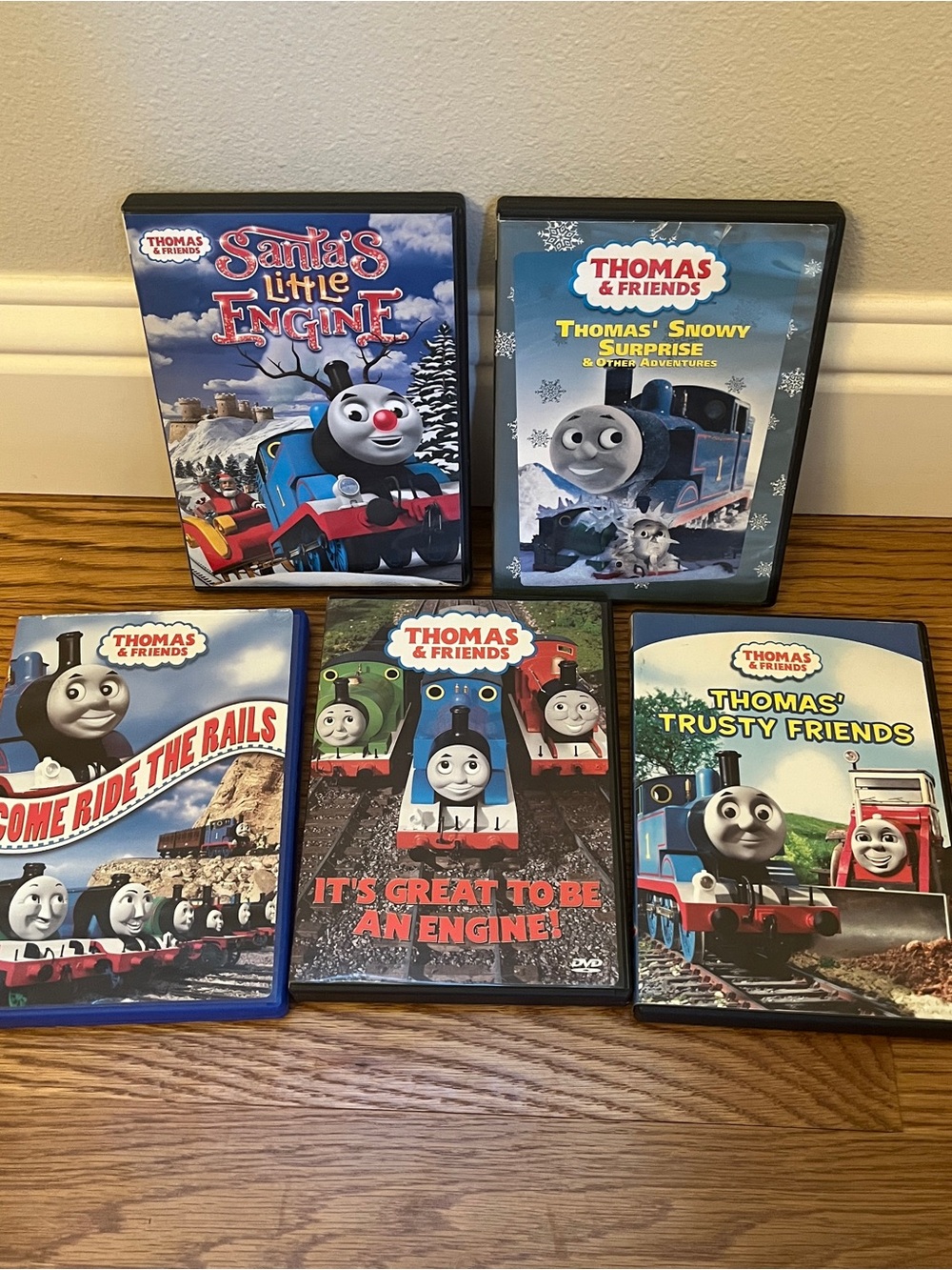 Untested Thomas & Friends Thomas the Tank Engine Train DVD Lot Set of 5